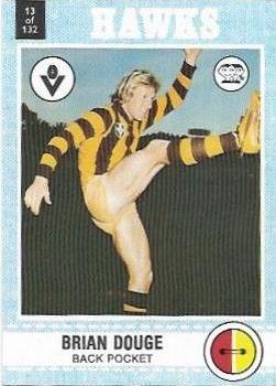 1977 Scanlens VFL #13 Brian Douge Front